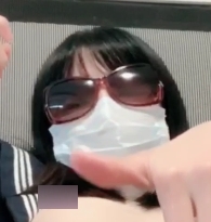 糖心vlgo『喵兔兔』开档黑丝露出