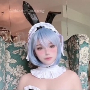 惊爆-兔女郎萌妹别具一格玩法，曝光大胆私密照片，舌头形物件引发火花[1V+492MB]