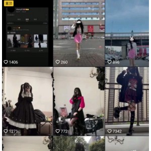 网红推特舞蹈美少女晨意自拍合集312V2三人游，卡哇伊风格